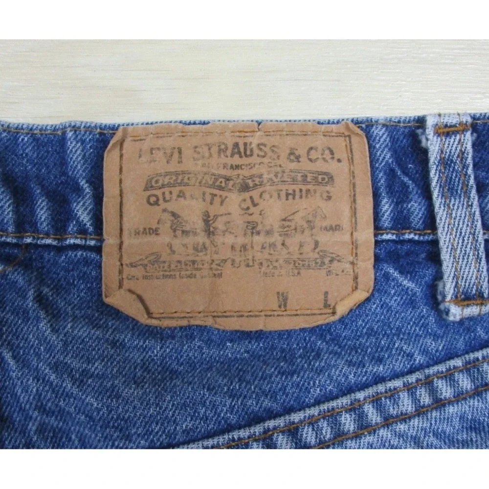 Vintage 80s Levis 505 Jeans Mens (32x30) Orange Tab Bootcut Distressed - Picture 15 of 16